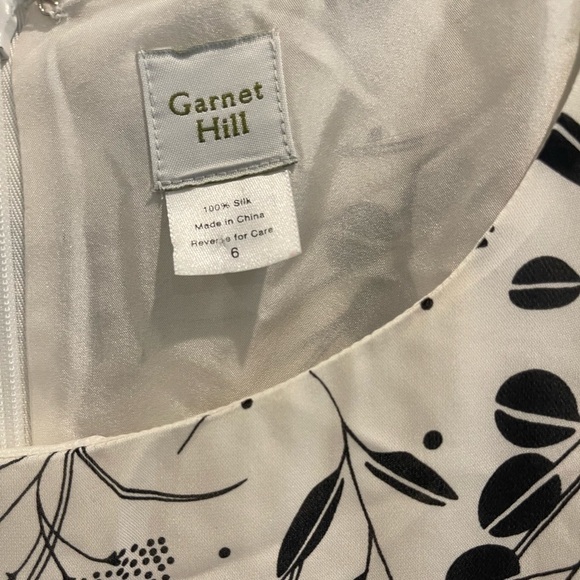 Garnet Hill 100% Silk Dress Size 6 - Picture 8 of 8